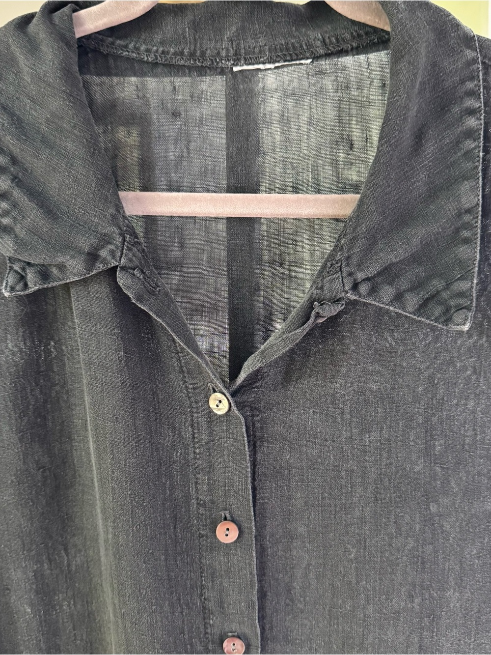 FLAX charcoal 100% linen dress/tunic (originally designed by Jeanne Engelhart)